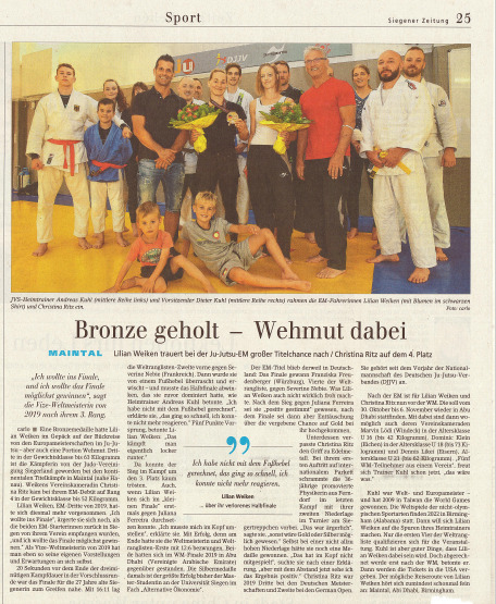 Bild: Bronze geholt – Wehmut dabei